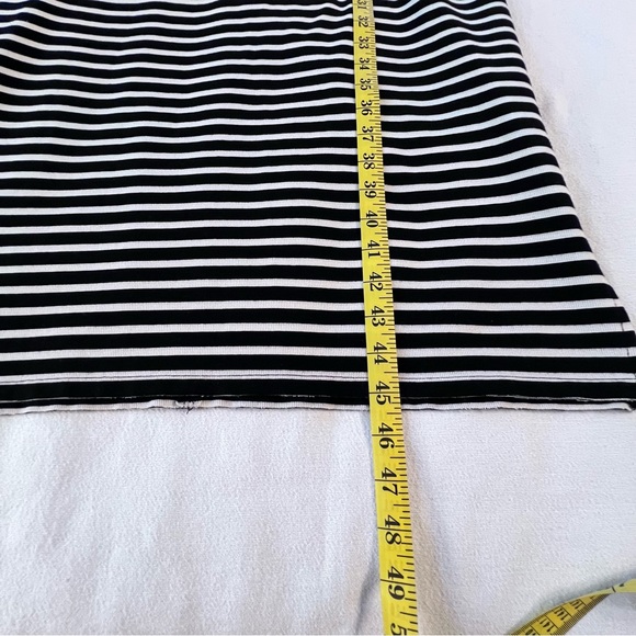 Entro Classic Contrast Black/White Stripe Midi Dress Sleeveless Women’s M, EUC - Picture 8 of 12
